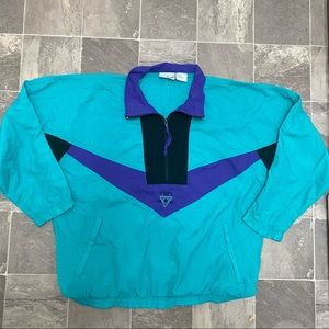Men’s vintage 90s color block windbreaker top